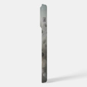 水の色で美しく消色した花の囁き iPhoneケース (左側面)