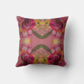 水の色とインク抽象芸術美絵画しい芸術 クッション (裏面)