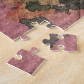 水の色とインク抽象芸術美絵画しい芸術 ジグソーパズル (側面)