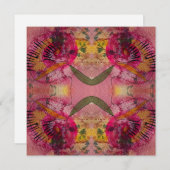 水の色とインク抽象芸術美絵画しい芸術 ノートカード (正面/裏面)