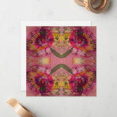 水の色とインク抽象芸術美絵画しい芸術 ノートカード (正面/裏面インサイチュ)