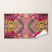 水の色とインク抽象芸術美絵画しい芸術 バスタオルセット (ハンドタオル)