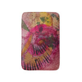 水の色とインク抽象芸術美絵画しい芸術 バスマット (正面縦)