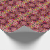 水の色とインク抽象芸術美絵画しい芸術 ラッピングペーパー (角)