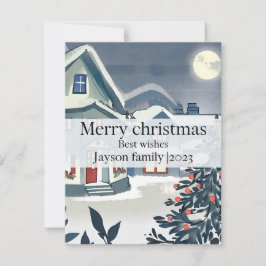 水の色と明メリーるいクリスマエレガントスかわいい シーズンカード