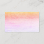 水の色と蘭のイベントスタイル美しいデザイン 名刺 (裏面)