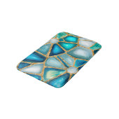 水の色と金ゴールドのセル – 海 バスマット (アングル)