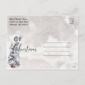 水の色におしゃれな、愛らしい森の風景 シーズンポストカード (裏面)