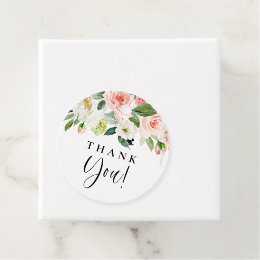 水の色のかわいらし庭の花ありがとう フェイバータグ (インサイチュ)