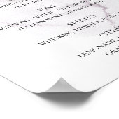 水の色のほこりっぽい花。フローラ結婚飲料バー ポスター (角)