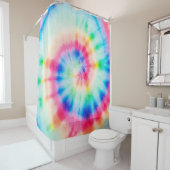 水の色のらせん。オーガニック芸術的ダーティアートSPI シャワーカーテン (インサイチュ)