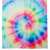 水の色のらせん。オーガニック芸術的ダーティアートSPI シャワーカーテン (正面)