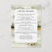 水の色のアウトドア結婚ジー エンクロージャーカード (正面)