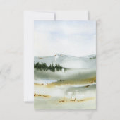 水の色のアウトドア結婚ジー 出欠カード (裏面)