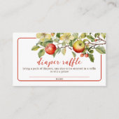 水の色のアップルザウアアイ秋おむつラッフル エンクロージャーカード (正面)