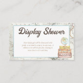 水の色のアドベンチャー待ちベビーディスプレイシャワー エンクロージャーカード (正面)