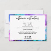 水の色のアフターケアの手順2 (正面)