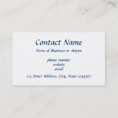 水の色のアボカド 名刺 (裏面)