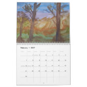 水の色のアートバイMintCake100カレンダー2024 カレンダー (2月 2027)