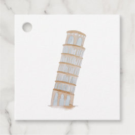 水の色のイタリアン目的地の結婚式 フェイバータグ