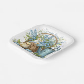 水の色のイースターチックパーソナライズされた ペーパープレート (傾斜あり)