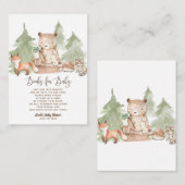 水の色のウッドランドの本のリクエストを持って来る エンクロージャーカード (正面/裏面)