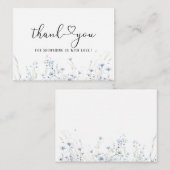 水の色のエレガントベビーは開花の赤ちゃんシャワー ノートカード (正面/裏面)