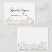 水の色のエレガントベビーは開花の赤ちゃんシャワー ノートカード (正面/裏面)