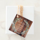 水の色のオリーブ葉の木結婚材の感謝 フェイバータグ (インサイチュ)