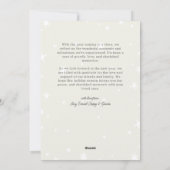 水の色のオーナメントクリスマスホリデー2枚の写真 シーズンカード (裏面)