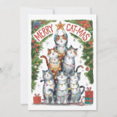 水の色のカおもしろいトマスメリークリスマスカード シーズンカード (正面)