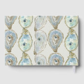 水の色のカキ結婚ーの – ほこりっぽい青 ゲストブック (裏面)