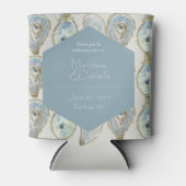 水の色のカキ結婚ーの – ほこりっぽい青 缶クーラー (正面)