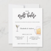 水の色のカクテル、ビアリハーサルディナー 招待状 (正面)