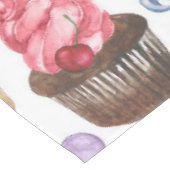 水の色のカップケーキカラフル テーブルクロス (アングル)