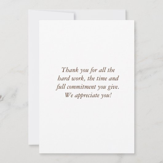 水の色のカップケーキ幸せな管理日 サンキューカード (裏面)