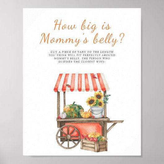 水の色のカボチャどのように大きいママの腹のゲーム ポスター (正面)