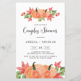 水の色のカボチャのカップルのシャワー侵略