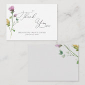 水の色のガーデン素朴バラありがとう ノートカード (正面/裏面)