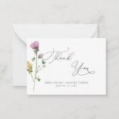 水の色のガーデン素朴バラありがとう ノートカード (正面)