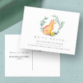 水の色のキツネ新しいホームムービングアナウンス ポストカード