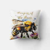 水の色のキーパーザビーズ装飾用クッション クッション (裏面)