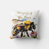 水の色のキーパーザビーズ装飾用クッション クッション (正面)