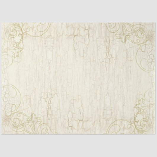 水の色のクラックテクスチャ絵を描の切り離し 薄葉紙 (正面)