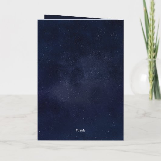 水の色のクリスマスの喜び素晴らしの曲がり シーズンカード (裏面)