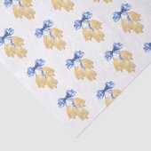 水の色のクリスマスま結婚たはベルと弓 薄葉紙 (詳細)