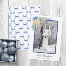 水の色のクリスマスま結婚たはベルの写真 シーズンカード