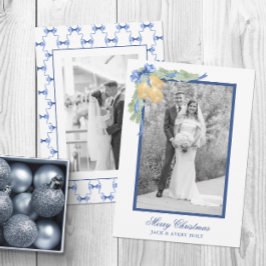 水の色のクリスマスま結婚たはベルの写真 シーズンカード