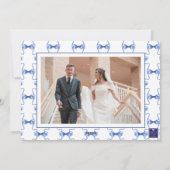 水の色のクリスマスま結婚たはベルの写真 シーズンカード (裏面)