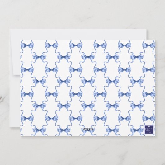 水の色のクリスマスま結婚たはベルの写真 シーズンカード (裏面)